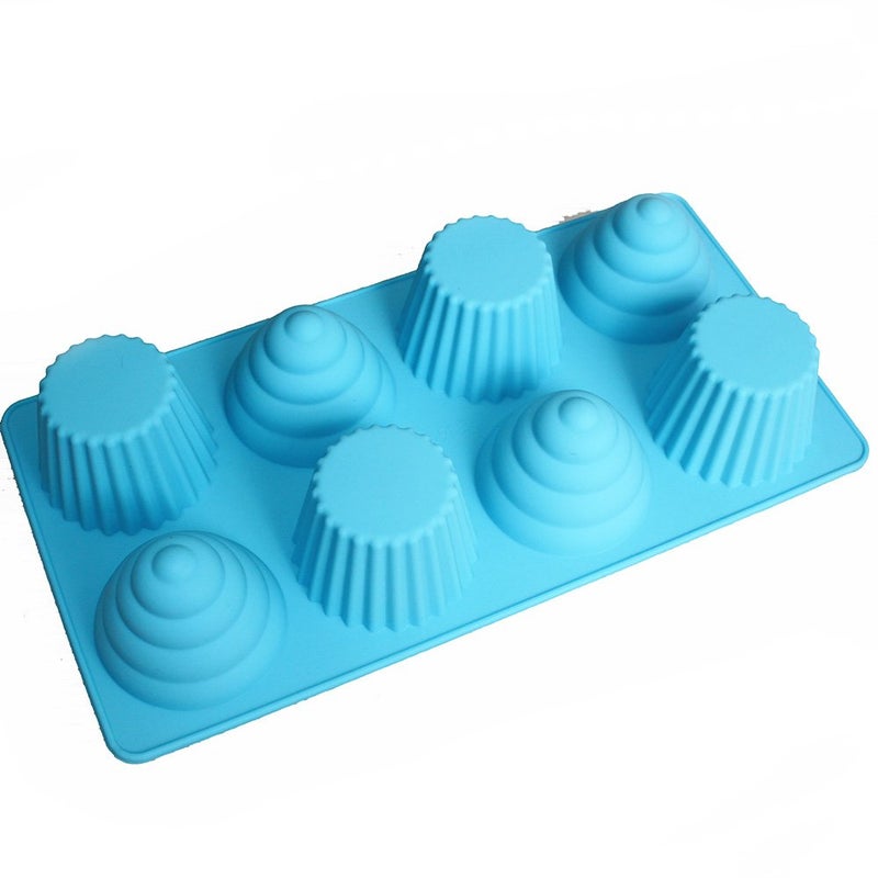 X-Haibei Great Ice Cream Cone Cupcake Soap Pan Bakeware 8-cavity Tray - Image 5